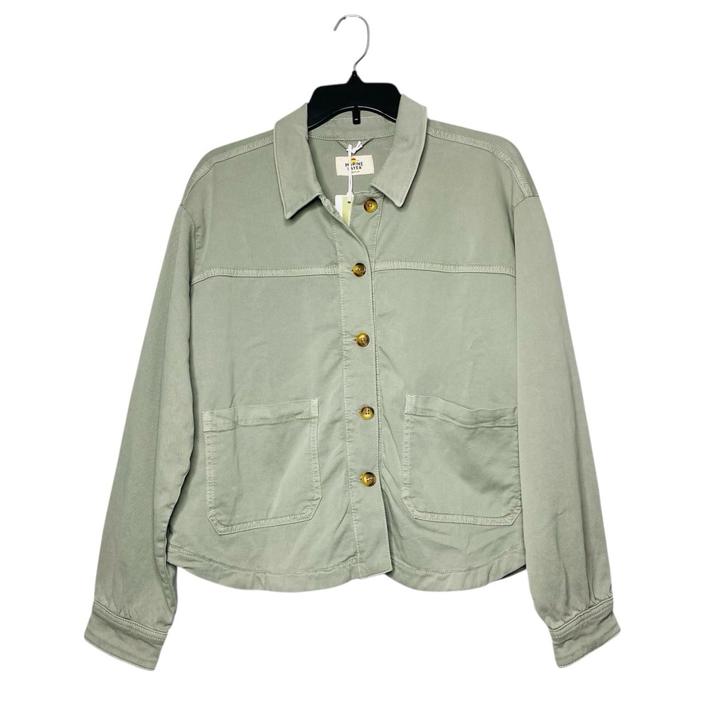 Marine‎ Layer Freya Utility Jacket  Womens Sz Medium Faded Olive Green